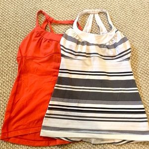 2 Lululemon Tanks With Built in Bra